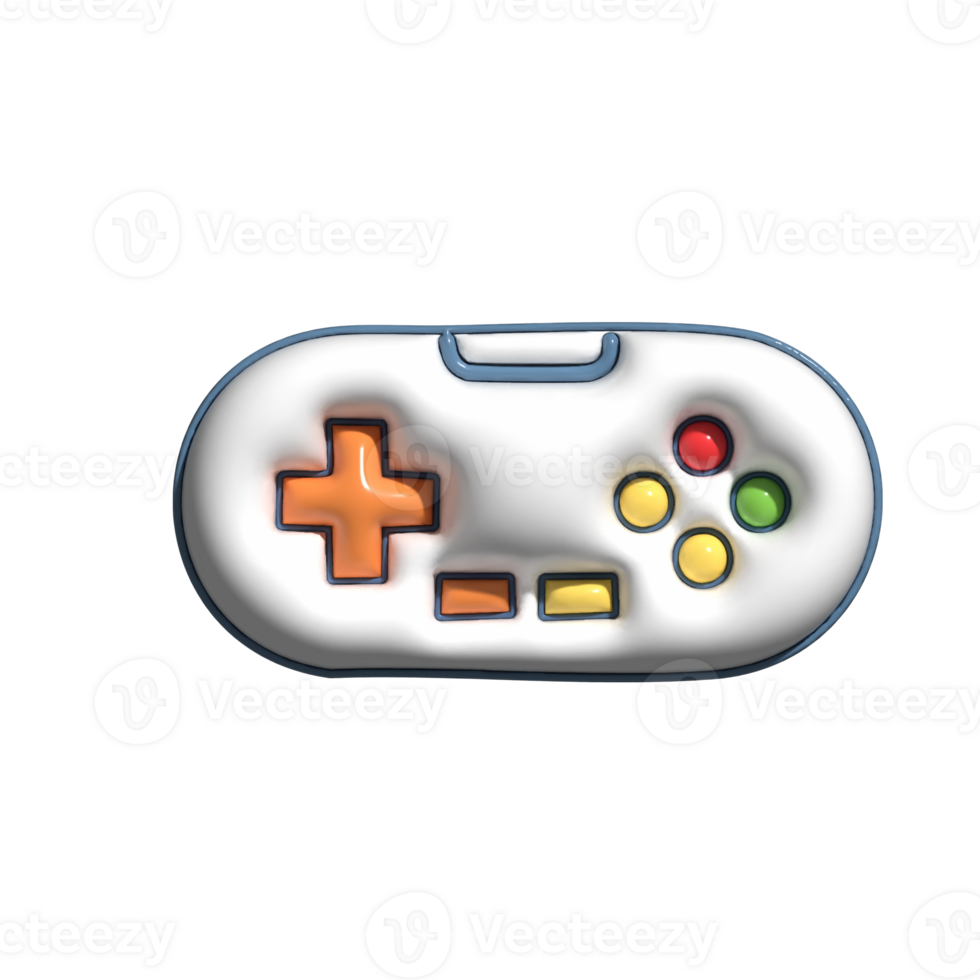 3D Cartoon Game Console Icon Cute and Modern Gaming Device png
