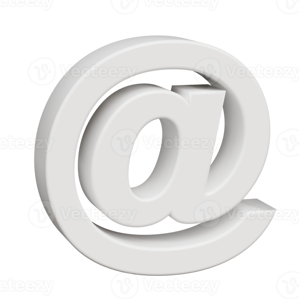 3D render neoblock alphabet at icon png