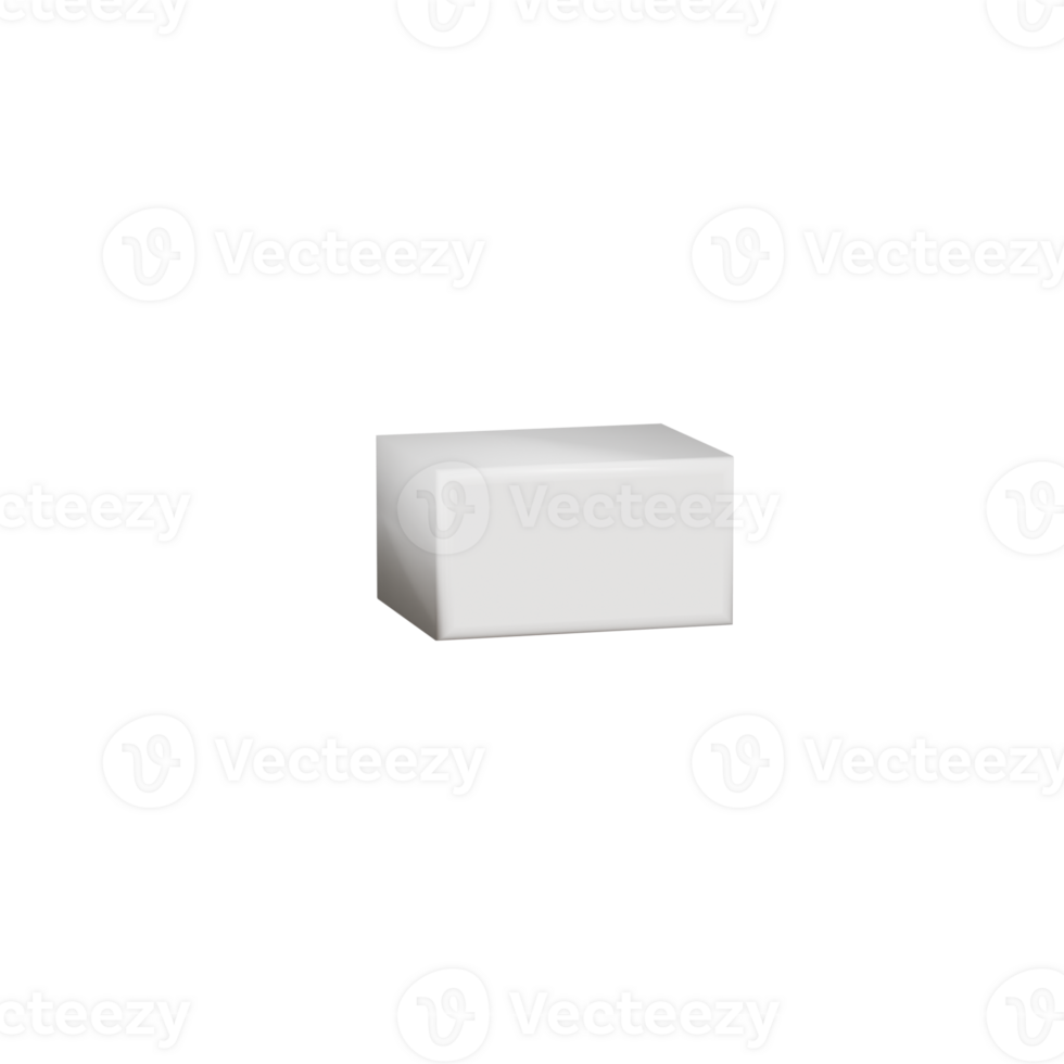 3D render neoblock alphabet flat line png