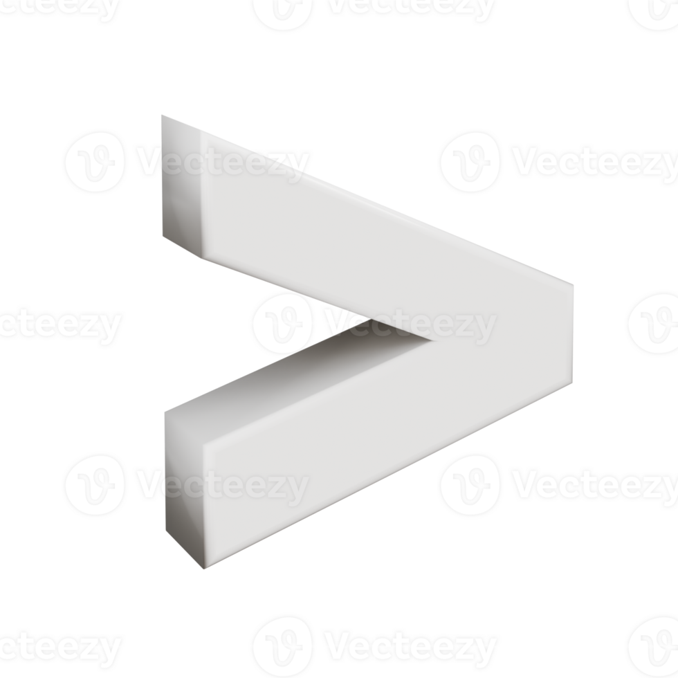3D render neoblock alphabet more than png
