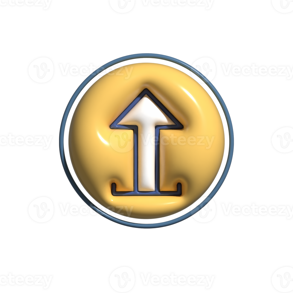 Modern 3D Online Content Media Upload Icons png