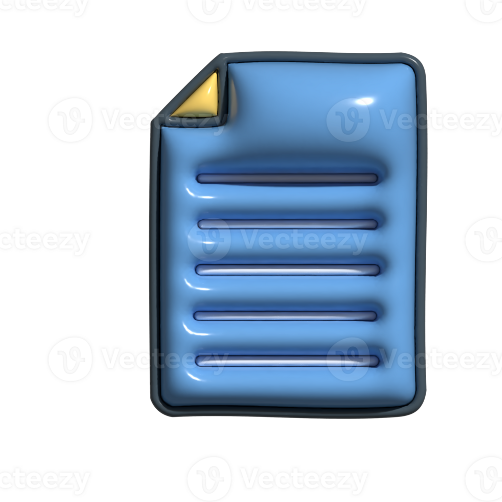 3D Cartoon Business Report Analytics Icons png