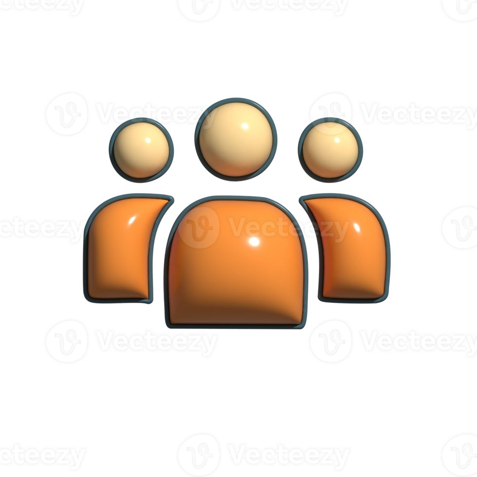 Dynamic 3D Corporate Team Building Unity Icons png