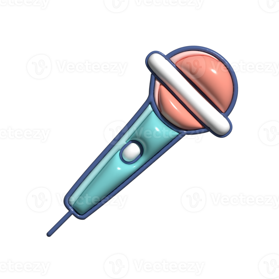 3D Cartoon Karaoke Party Singing Icons png