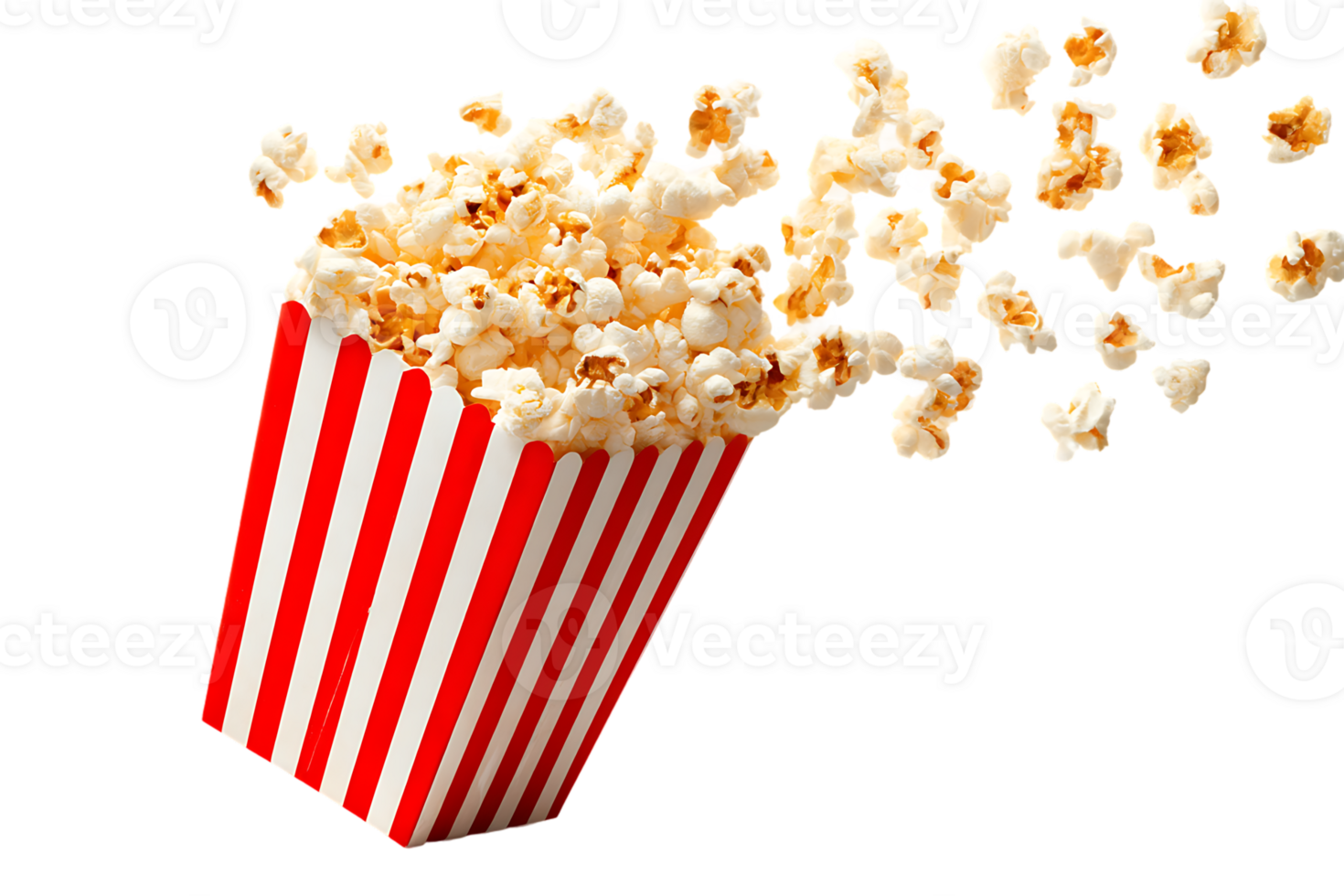 Delicious Homemade Popcorn in a Classic Container Ready for Movie Time Snacks png