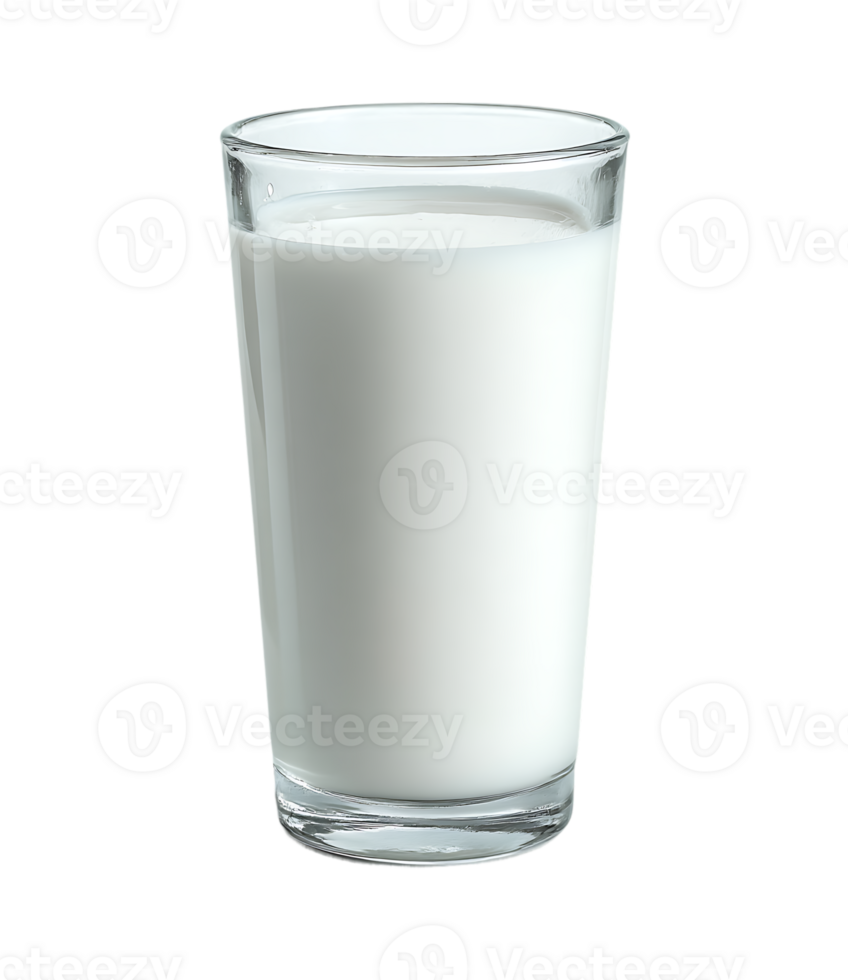Refreshing Glass of Milk Isolated on Transparent Background A Wholesome Drink png
