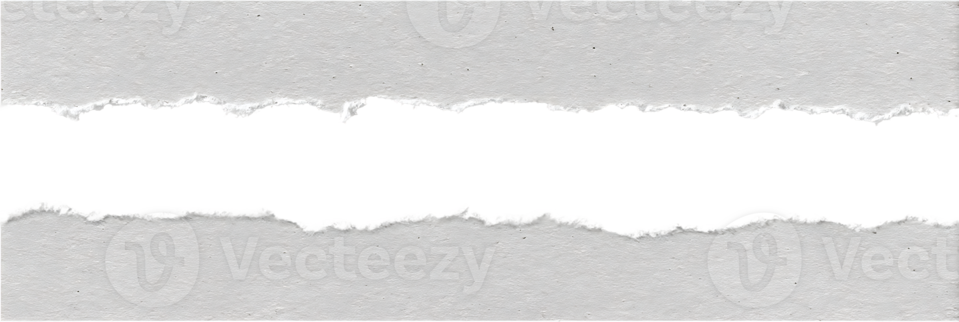 Realistic Torn Piece of Paper with Transparent Background Design Element Clip Art png