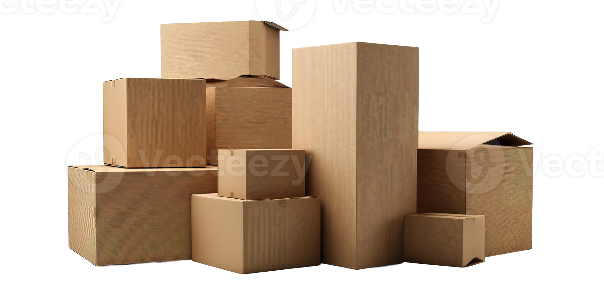 Wooden Blocks Stacked Randomly On Top of Each Other Isolated On Black png