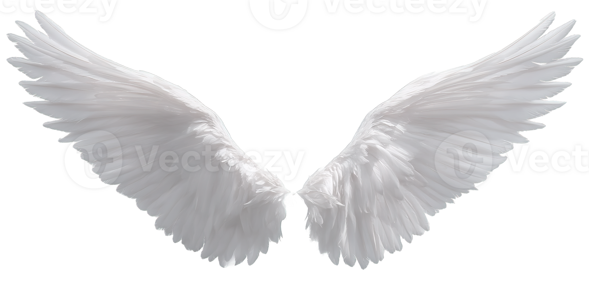 Angel Wings Isolated with Transparent Background White Feathered Wings For Heavenly Creature png