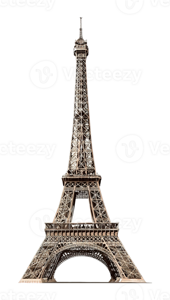 Eiffel Tower France Landmark Architecture Travel Europe City Famous Tourist Attraction Silhouette png