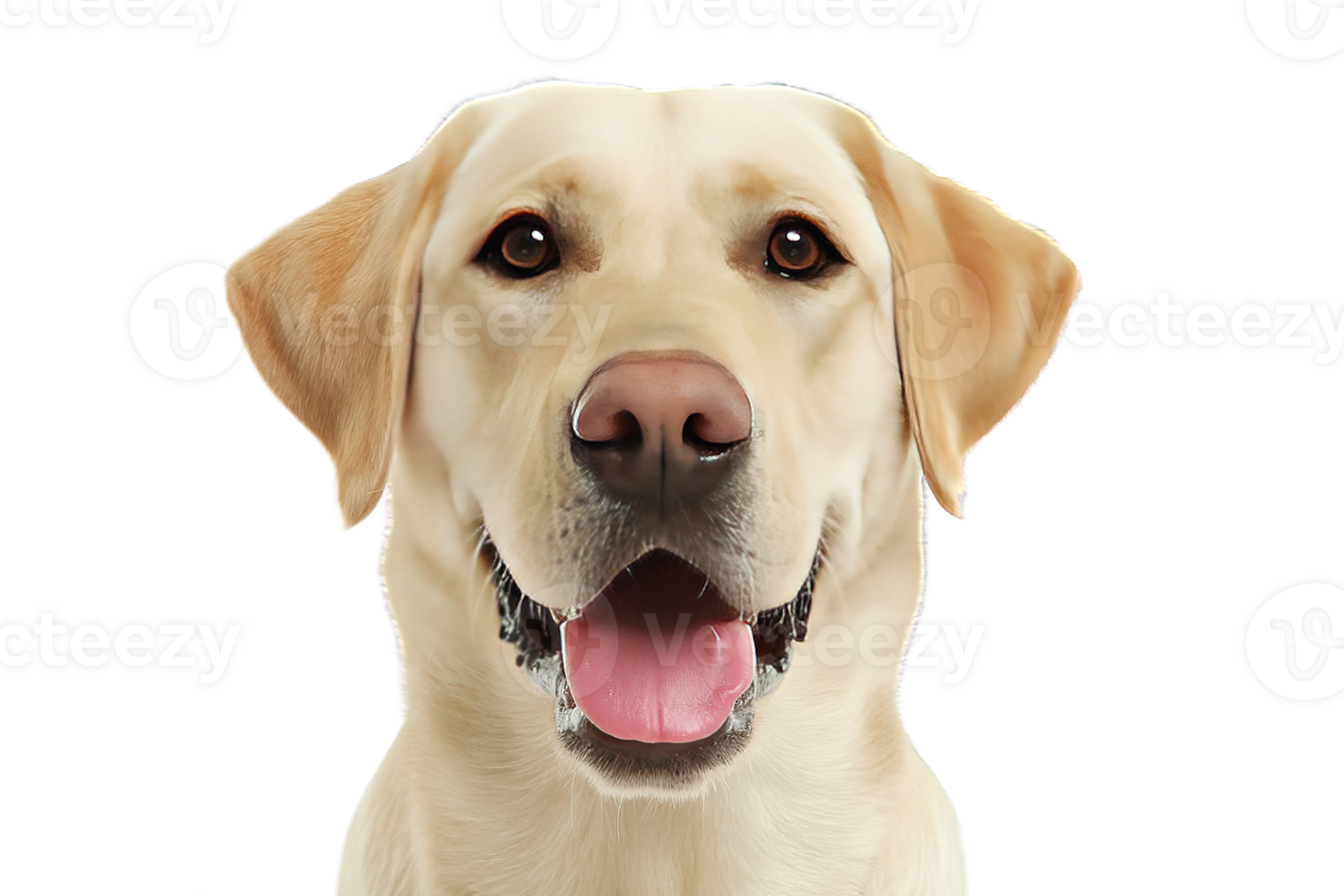 Isolated Labrador Retriever Head Portrait With Transparent Background Perfect For Graphic Projects png
