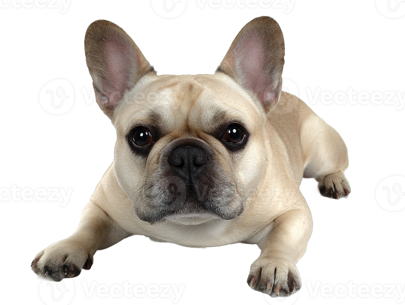Isolated Image of Adorable French Bulldog On Transparent Background for Digital Use png