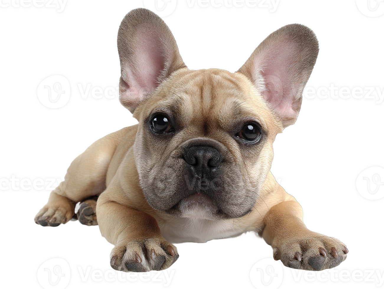 Adorable French Bulldog Puppy Isolated on Transparent Background Ready to Be Used png