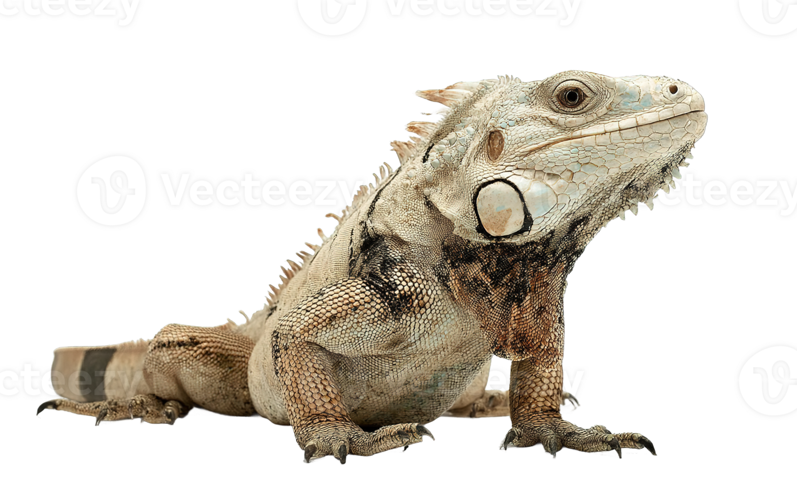 Isolated Iguana Reptile Animal Wildlife Transparent Background with High Quality Details and Resolution png