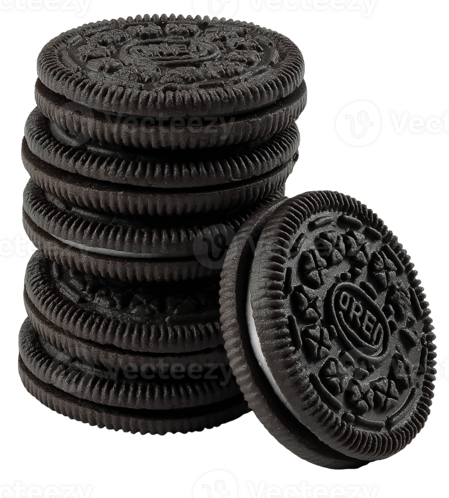 Stack of Cookies Isolated on Transparent Background Sweet Treat For Cookie Lovers png