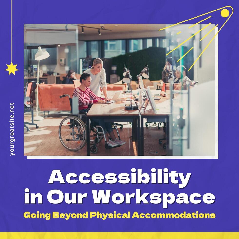 Accessibility at Workspace LinkedIn Post template