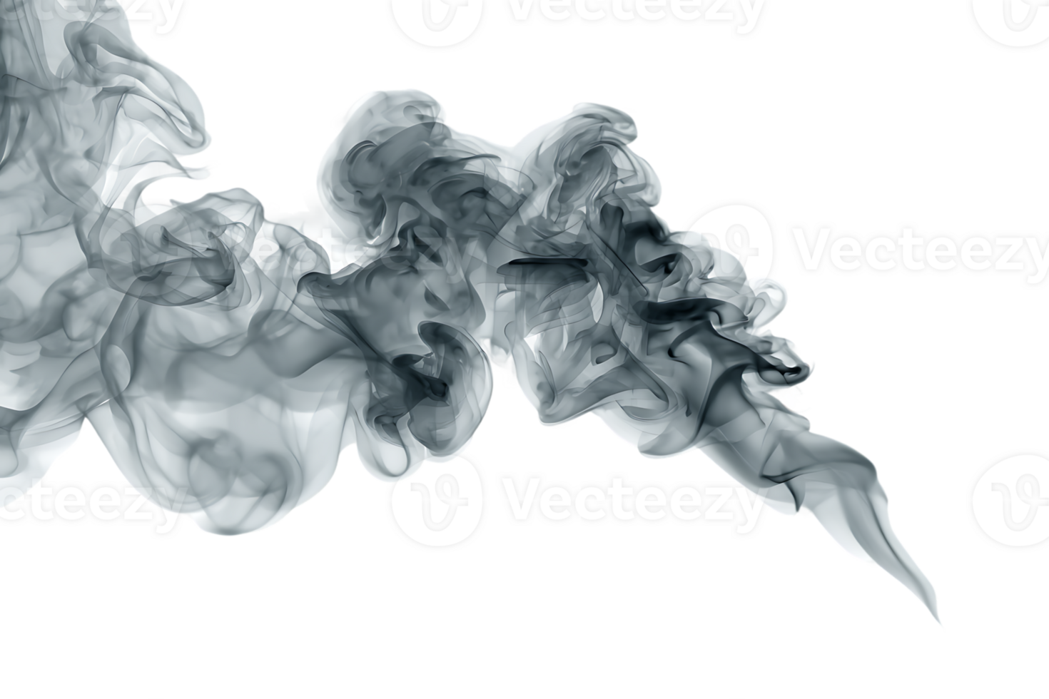 Abstract Transparent Smoke Image Isolated on Black Background Great for Editing png