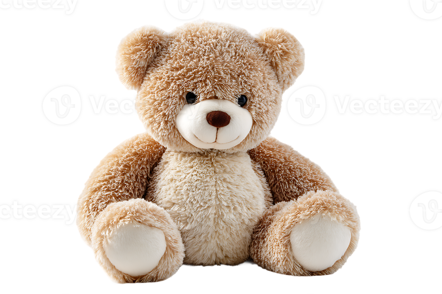 Cute Teddy Bear Sitting Transparent Background Isolated Perfect for Graphic Projects png