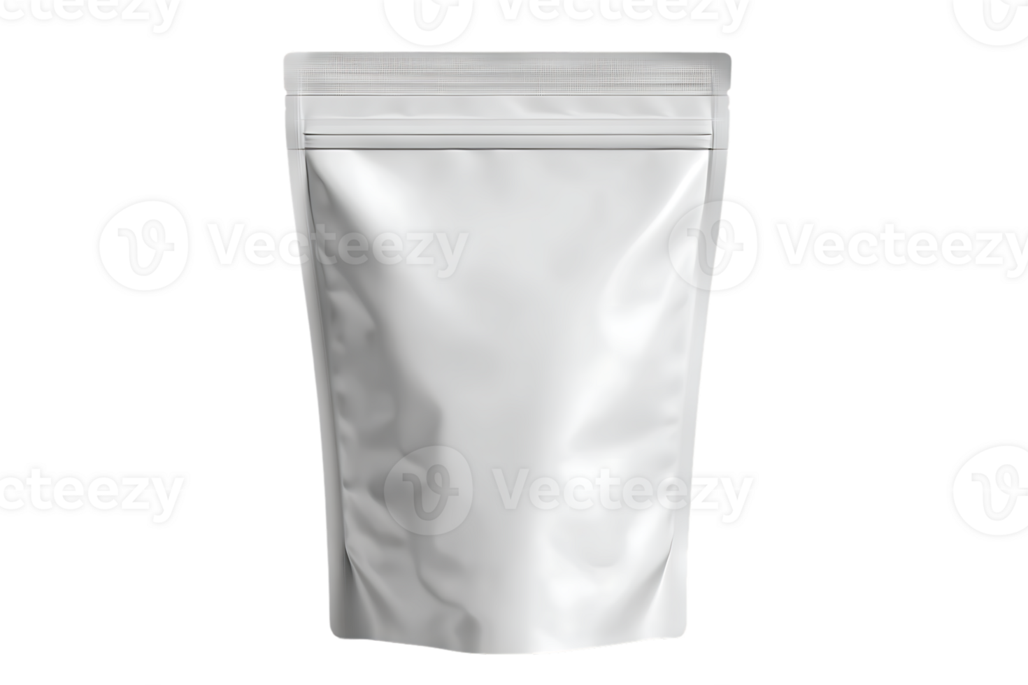 A Blank Stand Up Pouch Mockup Illustration on Transparent Background Isolated png