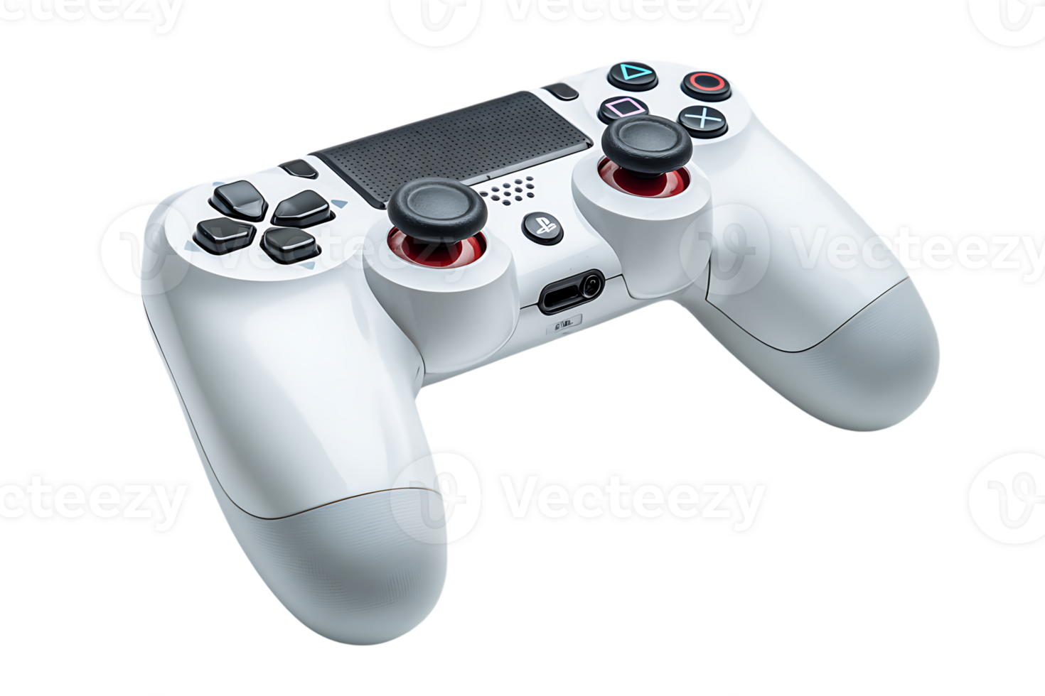 White Game Controller on Transparent Background Isolated for Website and Digital Marketing png