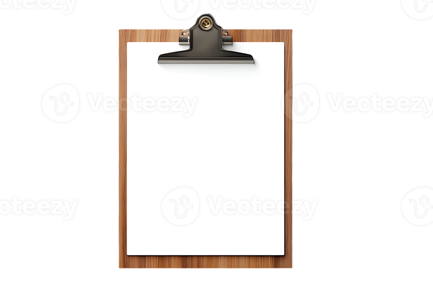 Clipboard with Blank Paper Isolated On Transparent Background Design and Realistic png