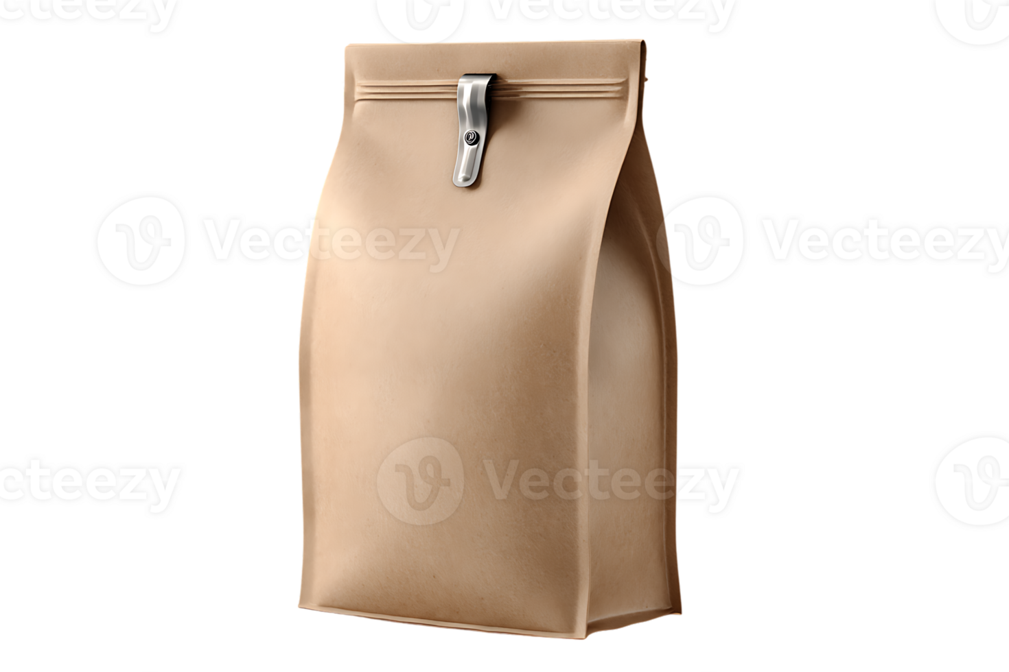 Brown Paper Bag Container Isolated on Transparent Background for Various Use png