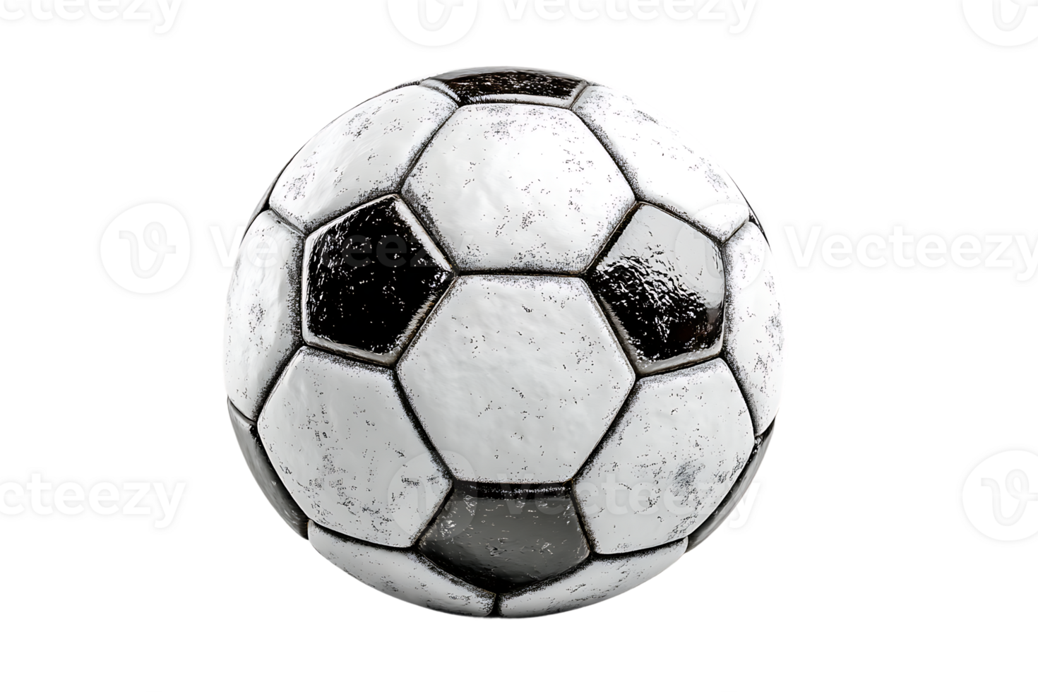 Soccer Ball Dirty Texture Isolated On Transparent Background For Designers png