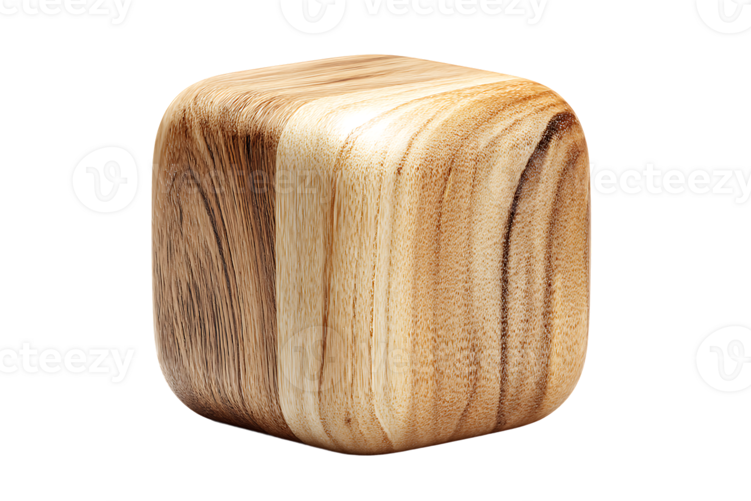 Wooden Block Texture Cutout on Transparent Background Isolate for Design Element png