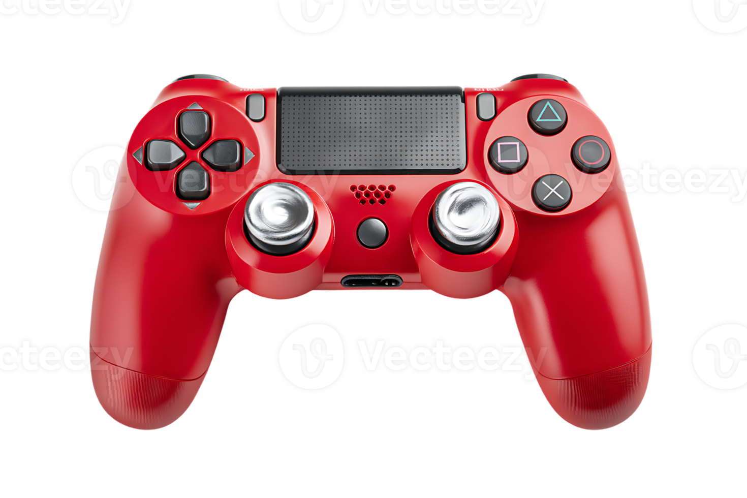 Red Game Controller Isolated on Transparent Background for Professional Designers and Enthusiasts png