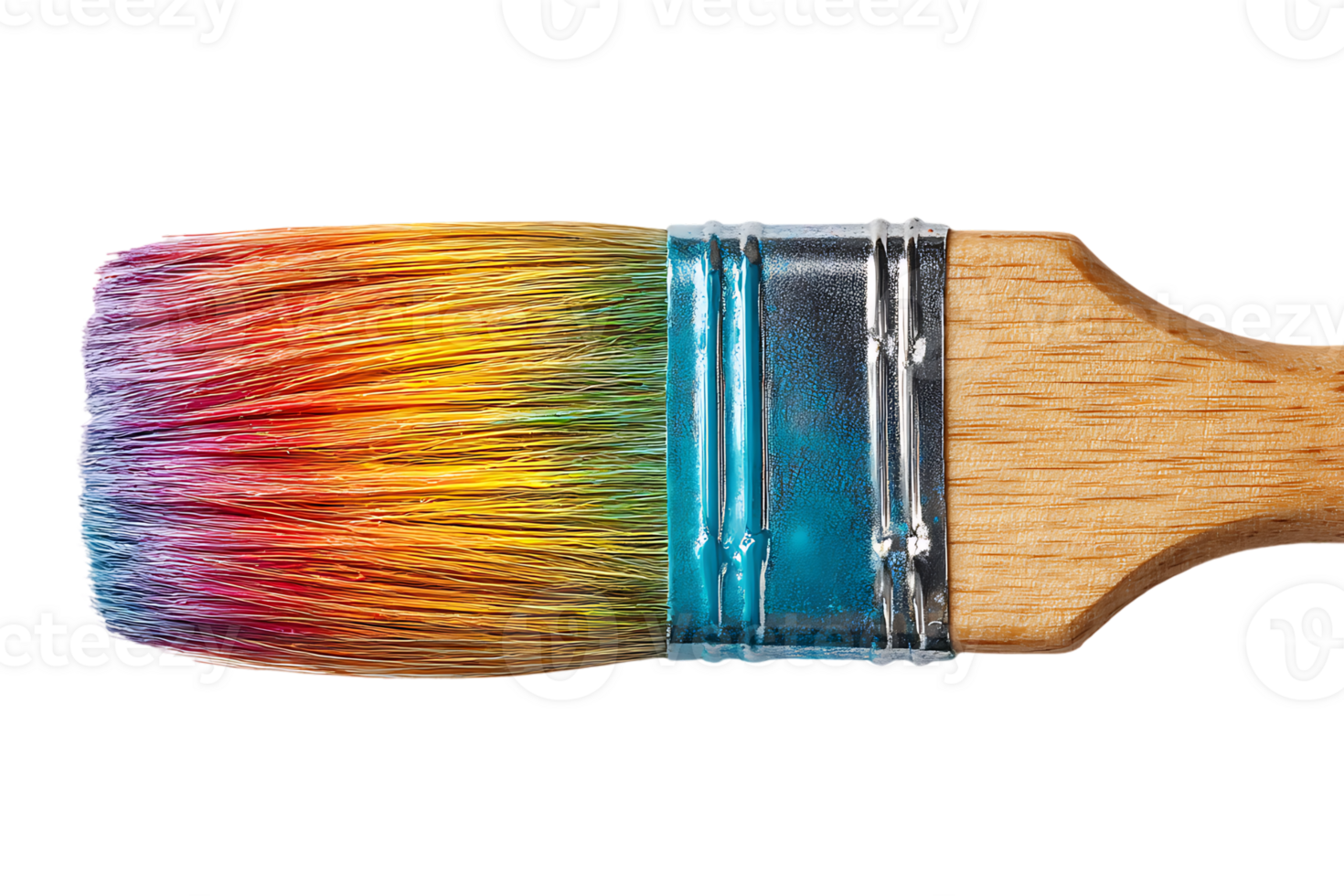 Colorful Paintbrush Stroke Transparent Background Isolated Artistic Brush Painting Concept for Design png