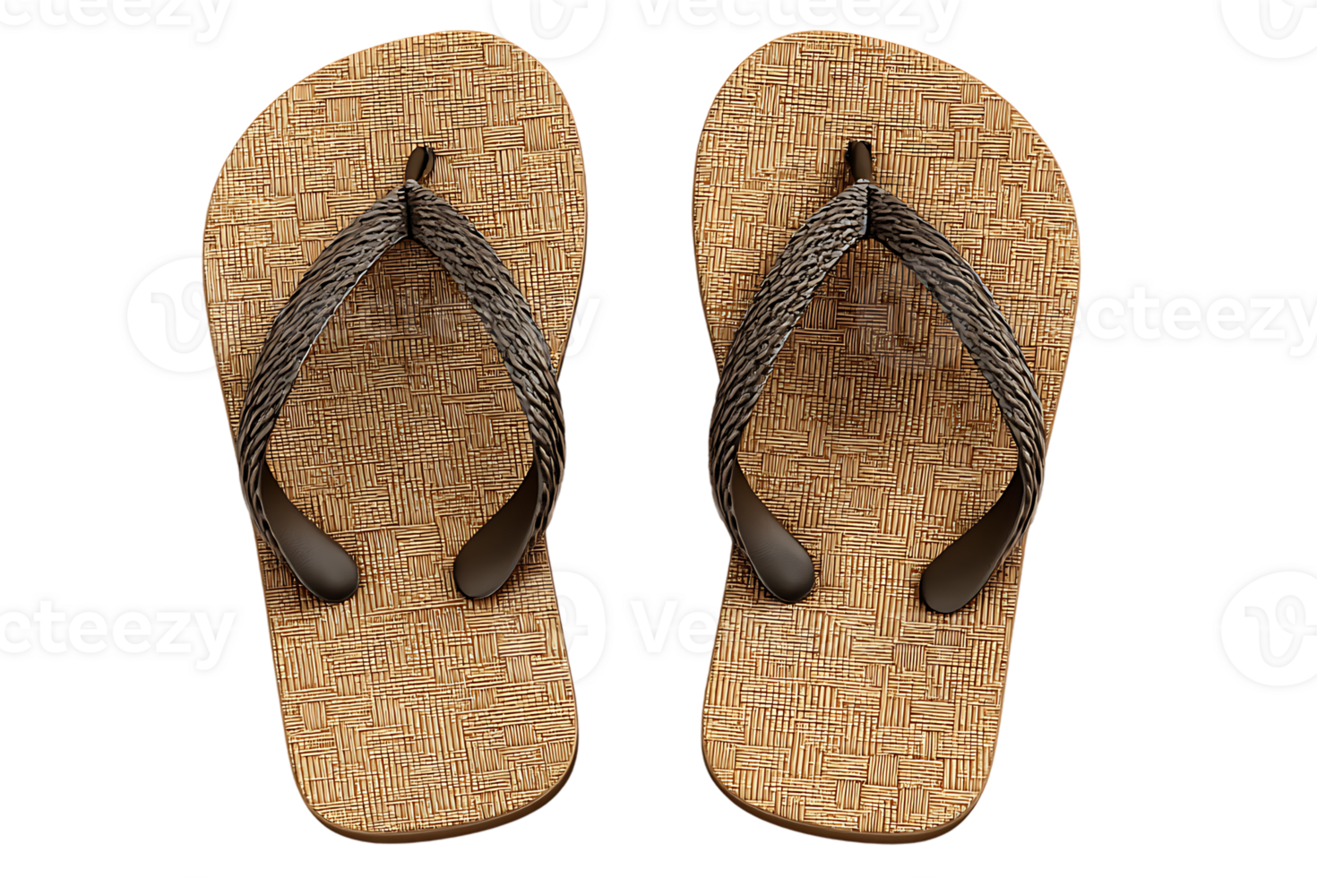Flip Flops Isolated on Transparent Background Beach Summer Vacation Footwear Casual png