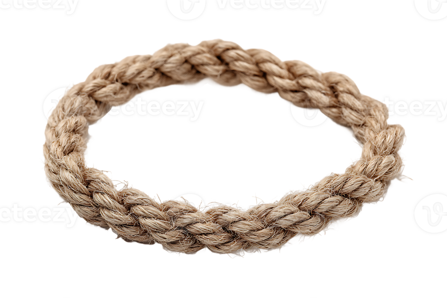 Natural Rope Border with Transparent Background Ideal for Rustic Themed Design Projects png
