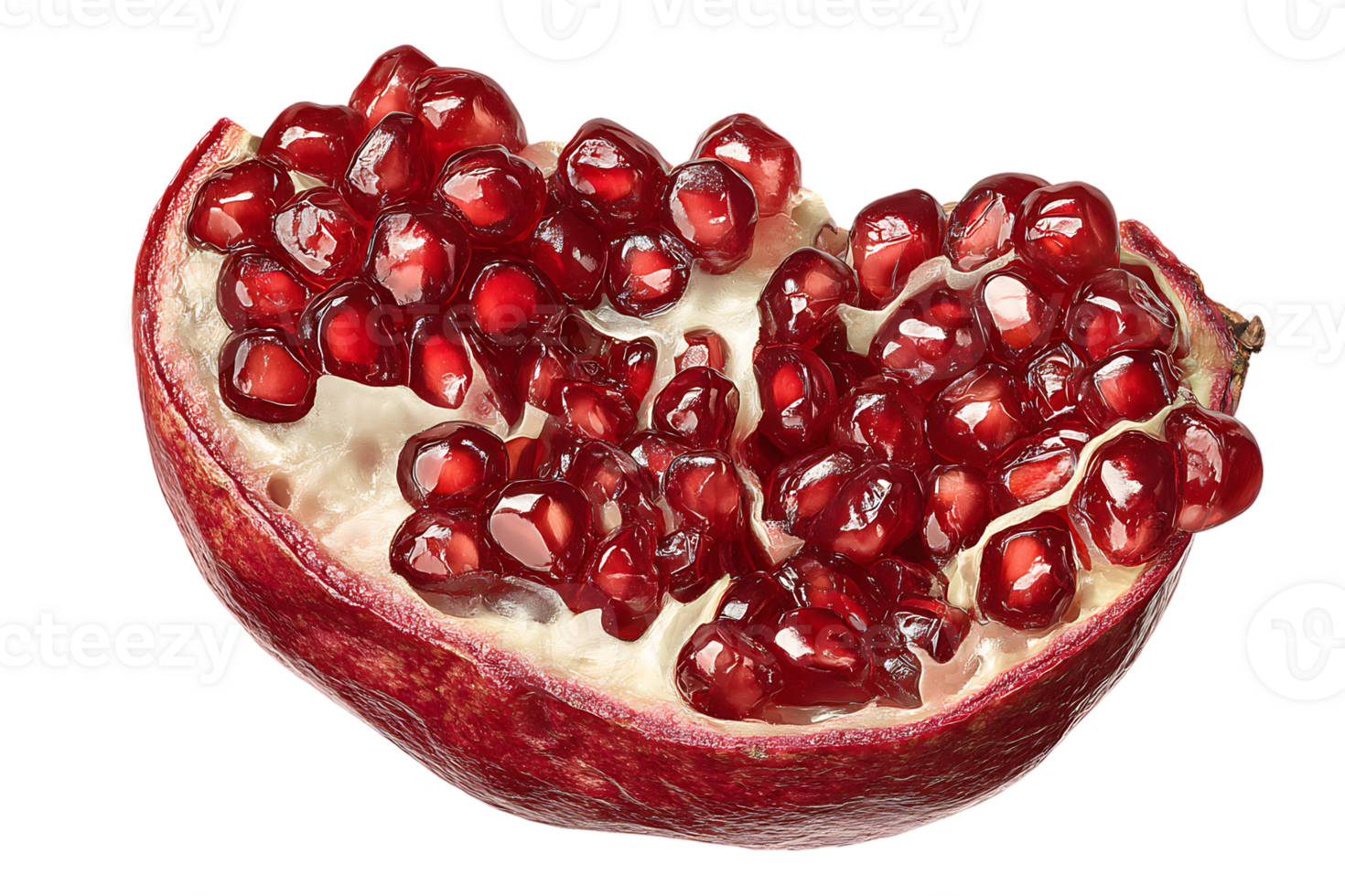 Pomegranate Segment Isolated on Transparent Background Perfect for Design and Illustration png
