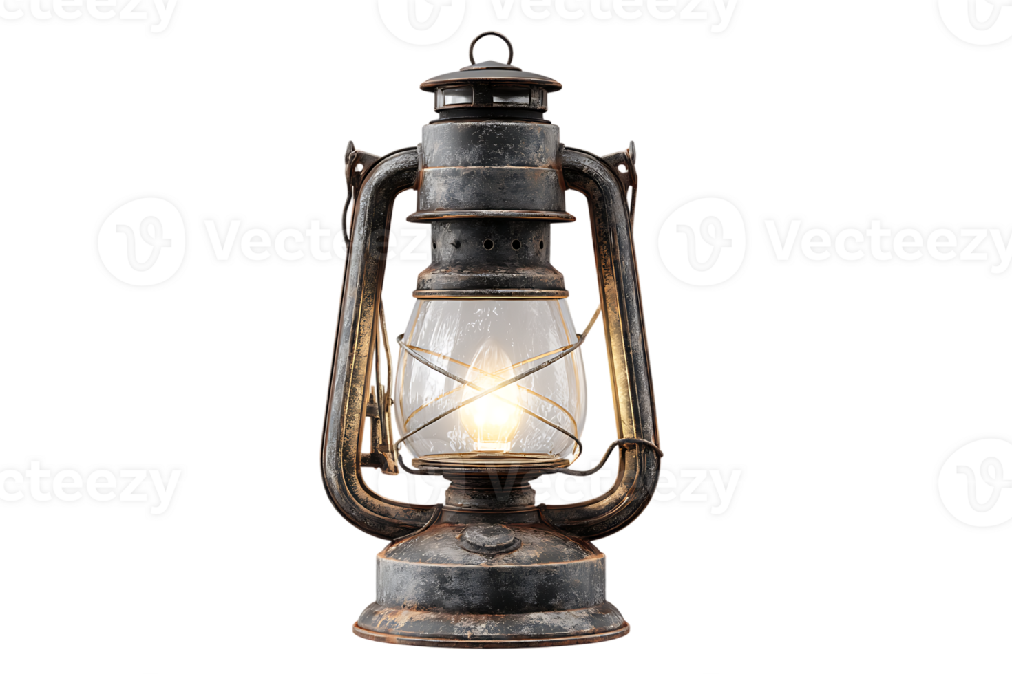 A Nostalgic Glimpse Vintage Lantern Isolated Transparently Emanating Warmth On Black Background png