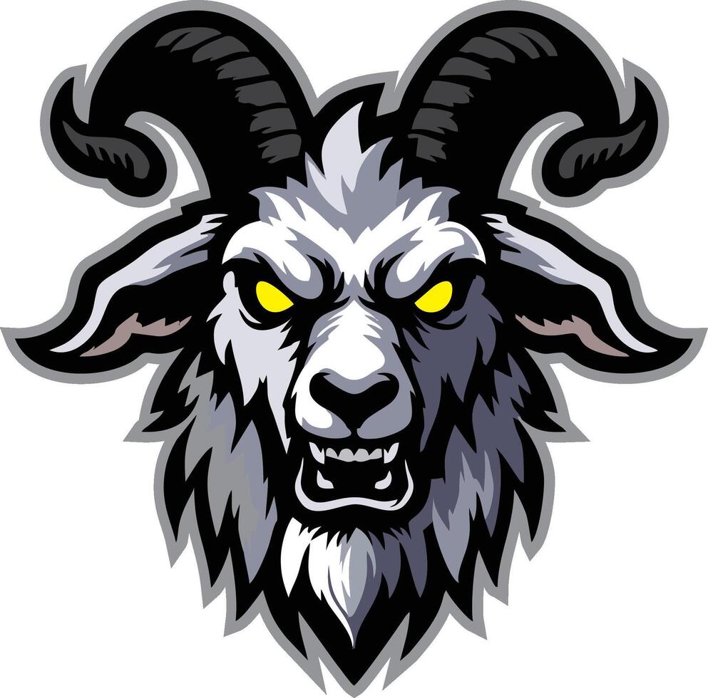 Logo Esport goat vector