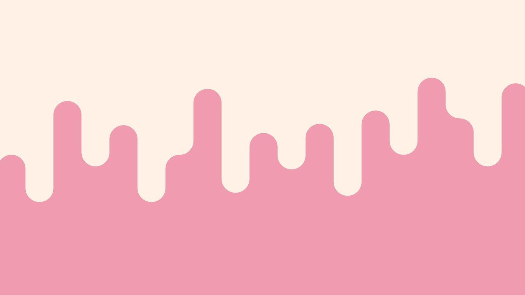Pastel pink drip background with soft gradient. vector
