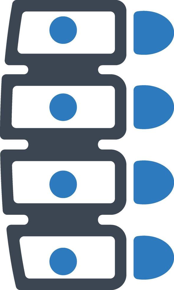 Anatomy spine icon vector