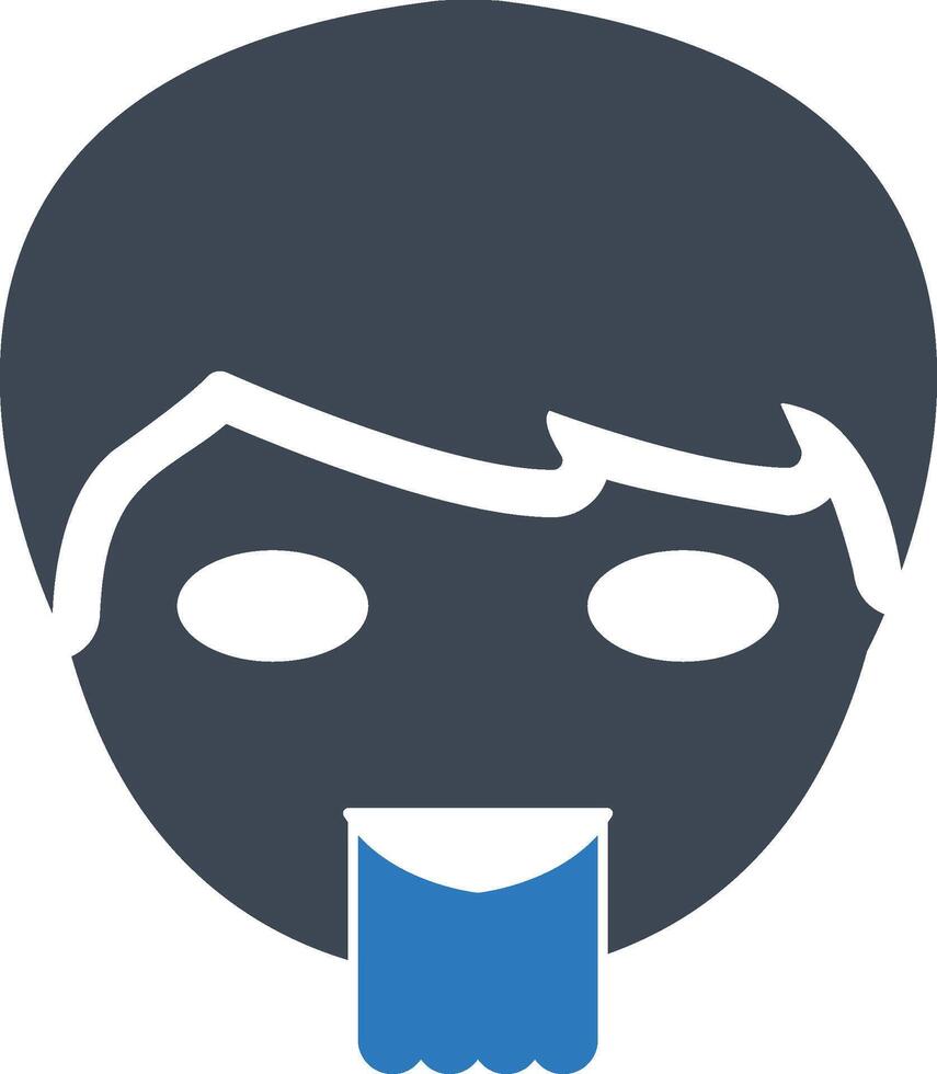 Vomiting icon illustration vector