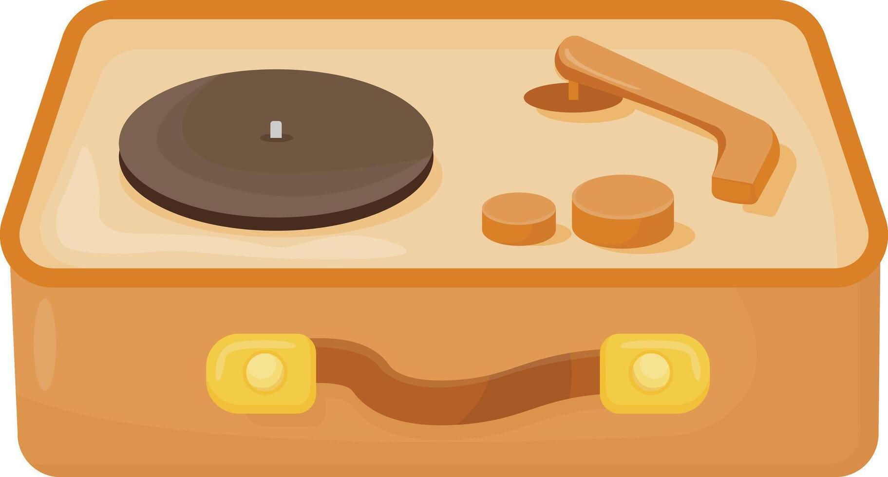 Old Style Record Player vector