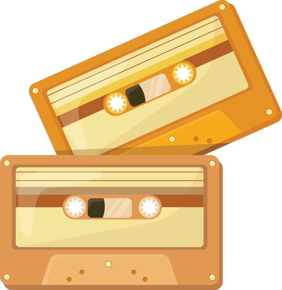 Vintage Style Cassette Tapes vector