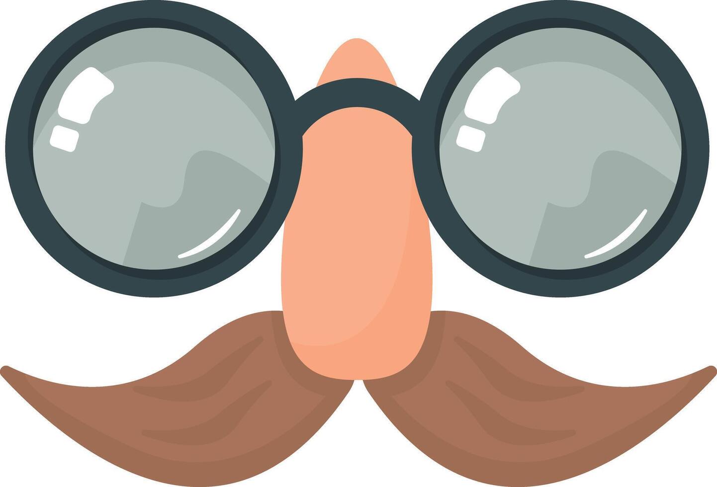 Disguise Glasses with Round Lenses vector