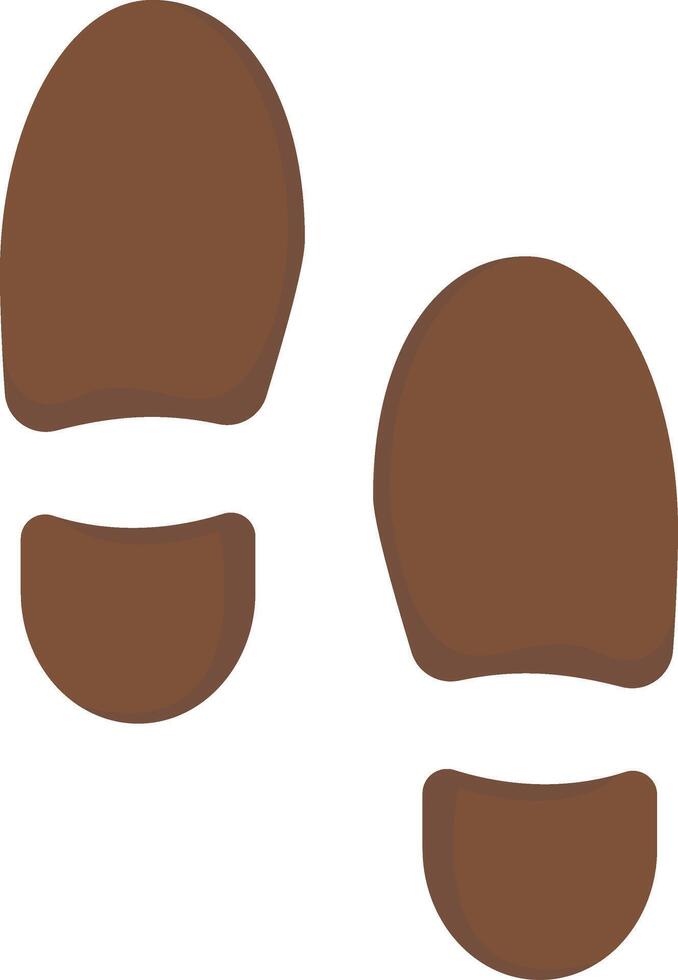 Footprint Trail as Crime Clue vector