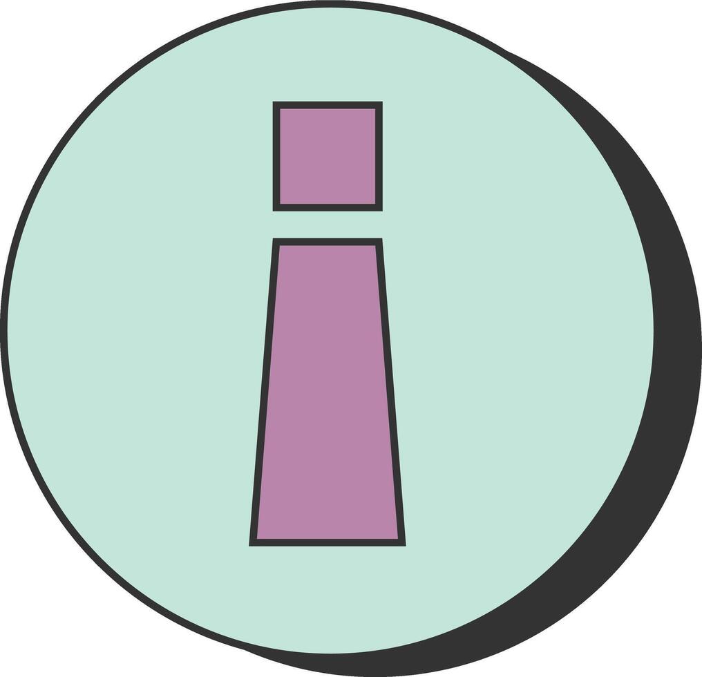 Information Symbol in Teal Circle vector