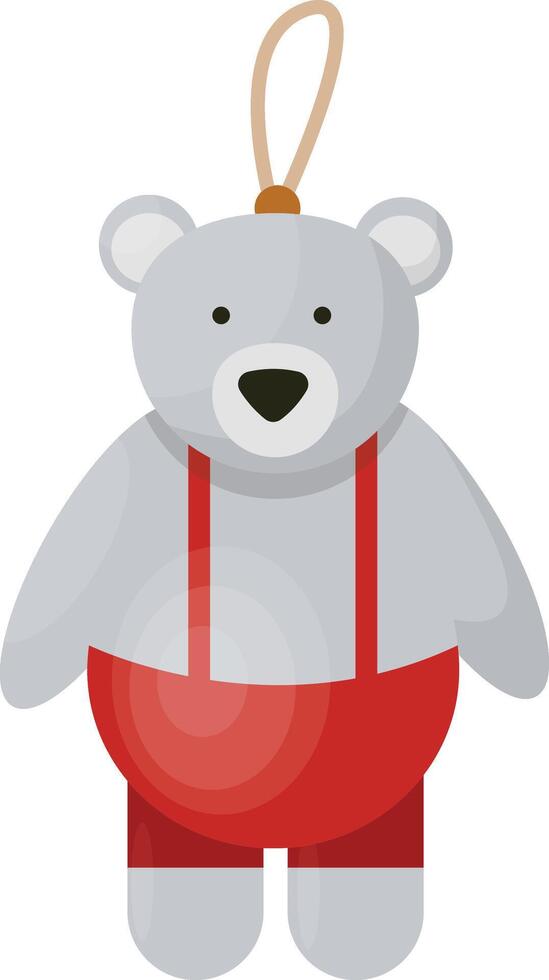 Bear Christmas Tree Ornament vector