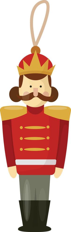Nutcracker Christmas Tree Ornament vector