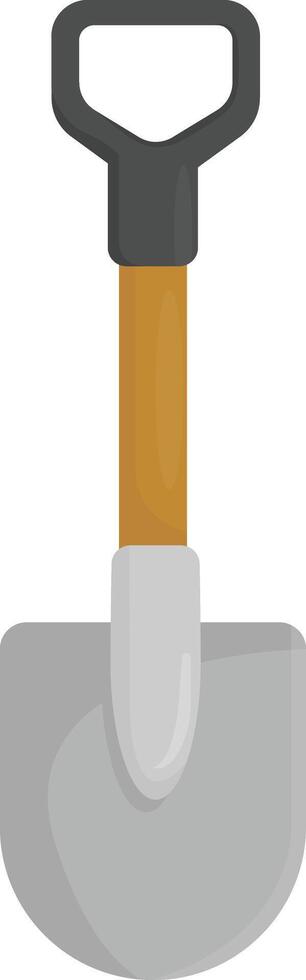 Grey Camping Shovel vector