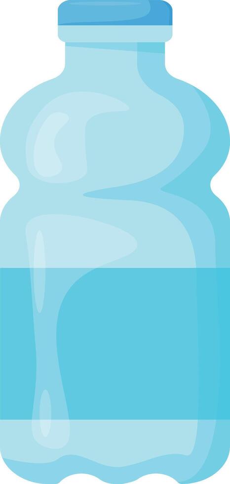 Curved Design Bottle vector