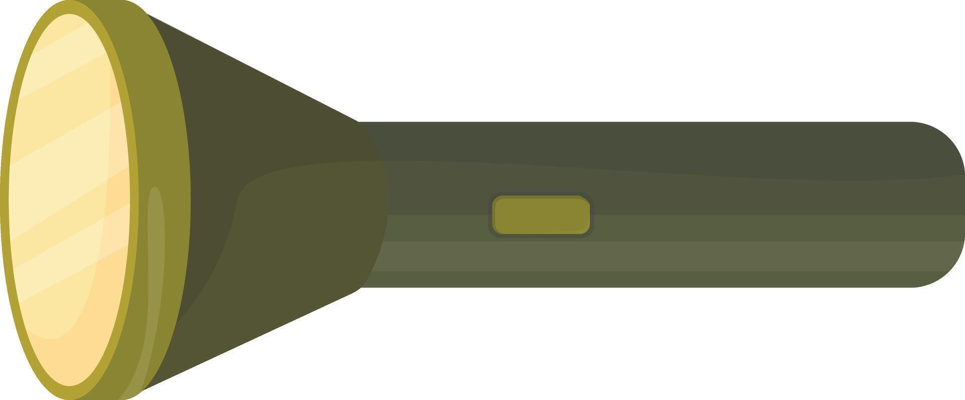 Green Handheld Flashlight vector