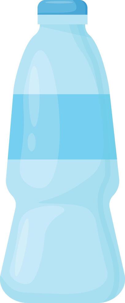 Blue Labeled Bottle vector