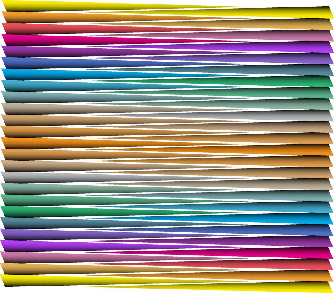 A stack of layered and colorful paper vector